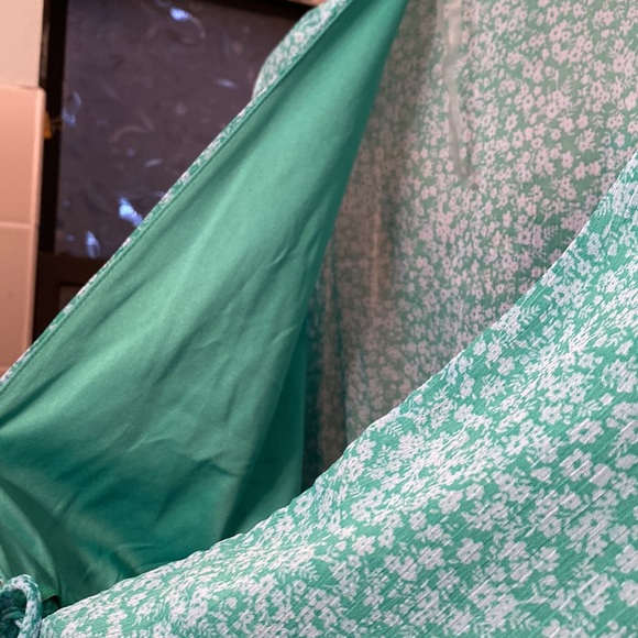 Womens Long Sleeve Tie Front Woven Top Wild Fable - Picture 5 of 5